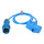 CEE Verl&auml;ngerung KALLE Blue EXTREME 2,5mm&sup2; 1,5 m mit Winkelkupplung