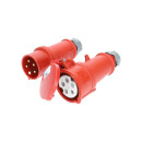 Starkstrom Verlängerungskabel mit CEE Stecker und Kupplung rot / 400V 16A 1,5mm² / 2,5mm² - Stabil & Unverwüstlich - „Made in Germany“