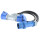 CEE 230 V 2-Fach Verteiler KALLE Blue Länge 2,5mm² 1,5 Meter