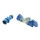 CEE 230 V 2-Fach Verteiler KALLE Blue L&auml;nge 2,5mm&sup2; 1,5 Meter