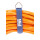 Camping Verlängerungskabel mit CEE Camping Stecker und Winkelkupplung Kompakt 230V 16A 2,5mm² in Signalfarbe Orange - Robust & Sicher – „Made in Germany“ 15 Meter
