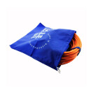 Camping Verlängerungskabel mit CEE Camping Stecker und Winkelkupplung Kompakt 230V 16A 2,5mm² in Signalfarbe Orange - Robust & Sicher – „Made in Germany“ 50 Meter