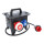 Mobilverteiler Stromverteiler RIED Model 3 mit 1,5 m H07RN-F 5G 2,5 mm² Gummileitung mit CEE-Stecker 400V 16A 5-polig 2x CEE-Steckdose 16A 2x Schuko Steckdose IP54 Vollgummiverteiler