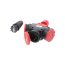Kalle Verlängerungskabel Schuko 1,5mm² 3-Fach Kupplung LED IP54 20 Meter