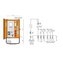 Baustromverteiler Anschlussverteilerschrank 22 kVA Merz M-AVEV 35/21-3/V1/X