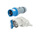 Camping Verlängerungskabel mit CEE Camping Stecker und Winkelkupplung Kompakt 230V 16A 2,5mm² in leuchtendem Gelb - Robust & Sicher – „Made in Germany“ 20 Meter