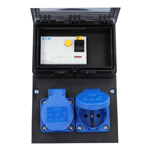 ᐅ Verteiler für Garage: 4xSchuko | CEE 16A+32A kaufen ᐅ Verteiler für Garage: 4xSchuko | CEE 16A+32A kaufen