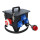 Mobiler Vollgummi-Stromverteiler SPITZ Model 12 - Anschlussleitung H07RN-F 3 Meter 5G 2,5 mm² 400V 16A auf 1x CEE 16A 6x SCHUKO 16A 1x FI 40A/4,0/0,03A Schutzklasse IP54