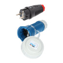 Kalle Anschlussleitung "AquaSecure" Schuko 230V 16A 2,5 mm²  + IP68 Stecker zur Selbstmontage 25 Meter