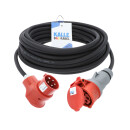 Kalle CEE Gummi-Verlängerungskabel Winkelstecker Vario Top 400V 16A IP44 5G 1,5mm² 5 Meter