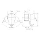 Kalle CEE Gummi-Verlängerungskabel Winkelstecker Vario Top 400V 16A IP44 5G 1,5mm² 5 Meter