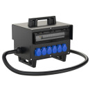 Mobilverteiler Stromverteiler SCHREMS Modell 3 400V 63A auf 32/16A CEE und Schuko IP54 Vollgummiverteiler