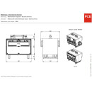 Mobilverteiler Stromverteiler SCHREMS Modell 3 400V 63A auf 32/16A CEE und Schuko IP54 Vollgummiverteiler