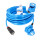 Kalle LEDapter Schuko auf CEE 230V Winkelkupplung 3G 2,5 mm² mit LED-Verpolungsanzeige Extreme Blau IP44 10 Meter