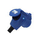 Kalle Verlängerungskabel CEE Stecker auf CEE Winkelkupplung mit LED Spannungsanzeige H07BQ-F 3G 2,5 mm² 230V 16A Extreme Signal Orange IP44 30 Meter