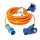 Kalle Verlängerungskabel CEE Stecker auf CEE Winkelkupplung mit LED Spannungsanzeige H07BQ-F 3G 2,5 mm² 230V 16A Extreme Signal Orange IP44 30 Meter