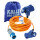 Kalle Verlängerungskabel CEE Stecker auf CEE Winkelkupplung mit LED Spannungsanzeige H07BQ-F 3G 2,5 mm² 230V 16A Extreme Signal Orange IP44 30 Meter