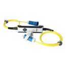 Personenschutzschalter KALLE PRCD-S pro DC (Kopp) Erkennung glatter Gleichstöme mit 1-Fach Kupplung Aquasafe IP55/IP68 H07BQ-F 3G 2,5 (PUR-Kabel) gelb