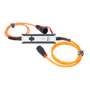 Personenschutzschalter KALLE PRCD-S pro DC (Kopp) erkennung glatter Gleichstöme mit 1-Fach Kupplung  H07BQ-F 3G 2,5 (PUR-Kabel) orange