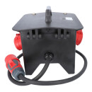 Mobilverteiler, Stromverteiler SPITZ Model 5B, 400V 32A, 1x CEE 32A, 2x CEE 16A 4x Schuko IP54 mit FI-Schalter Typ B Vollgummiverteiler