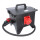 Mobilverteiler, Stromverteiler SPITZ Model 5B, 400V 32A, 1x CEE 32A, 2x CEE 16A 4x Schuko IP54 mit FI-Schalter Typ B Vollgummiverteiler