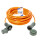 Schuko Verlängerungsleitung „AQUASAFE“ Polyurethan gelb H07BQ-F 230V / 16A / 2,5mm² / IP68 „Made in Germany“